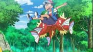 Ash and Magikarps as seen in the anime (Image via OLM Studios)